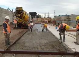 Colado de losa de hormigón armado